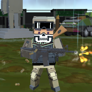 Blocky Zombie And Vehicle Shooting